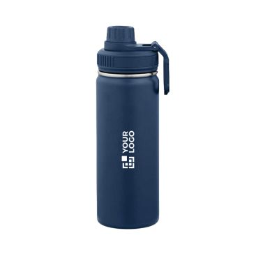 Borraccia termica in acciaio inox riciclato con doppio tappo 500ml