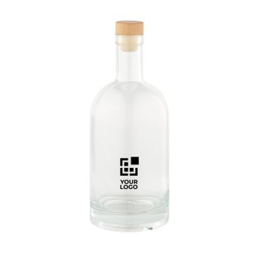Bottiglia con corpo in vetro e tappo ermetico in legno 780ml