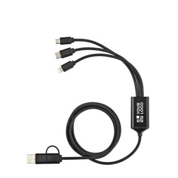 Cavo di ricarica intrecciato 5 in 1 con connettori multipli 10W