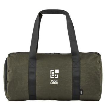 Borsa da palestra in nylon riciclato con scomparto per scarpe
