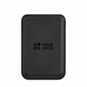 Portacarte magnetico per cellulare in pelle sintetica con clip