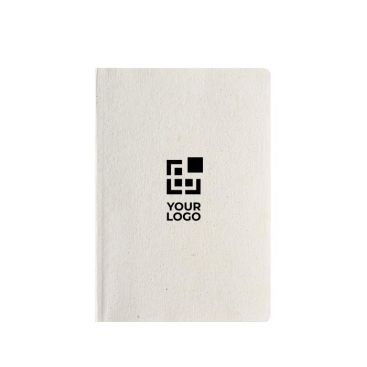 Taccuino con copertina in canapa flessibile A5 e pagine puntinate