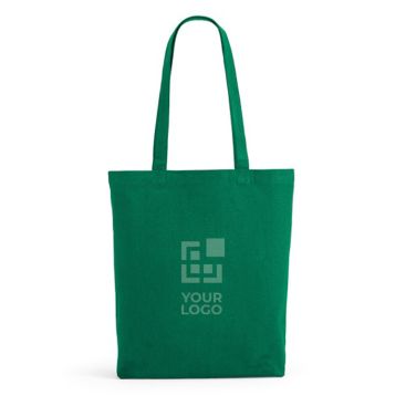 Tote bag in cotone riciclato ed rPET con manici lunghi 220 g/m²