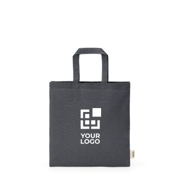 Borsa in cotone riciclato naturale con manici da 30 cm e 140 g/m²