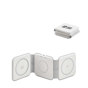Caricatore wireless 3 in 1 con USB-C e ricarica rapida magnetica 15W