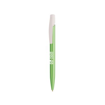 Penna a sfera in plastica con clip robusta e inchiostro blu Media Clic Glacé BIC®