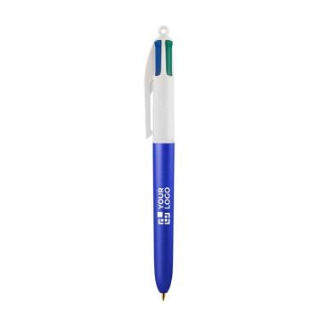 Penna a sfera in plastica stile ghiacciato con inchiostro in 4 colori BIC®