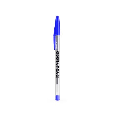 Penna a sfera classica in plastica trasparente con inchiostro blu BIC® Cristal®