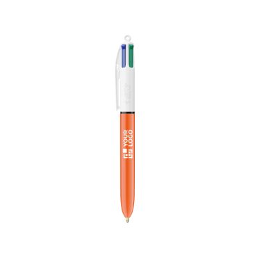 Penna a sfera in plastica con scrittura fine da 0,8 mm e 4 inchiostri colorati BIC®
