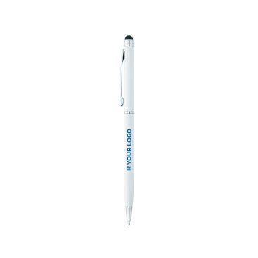 Penna a sfera in metallo con puntatore touch e inchiostro blu Sleek Stylus BIC®