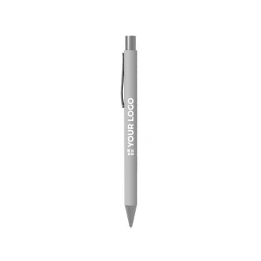 Penna in alluminio con comoda finitura gommata e inchiostro blu