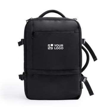 Zaino da viaggio in pelle PU espandibile con tasca per laptop 17”