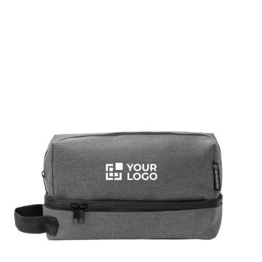 Necessaire ecologico con doppio scomparto e maniglia per il trasporto