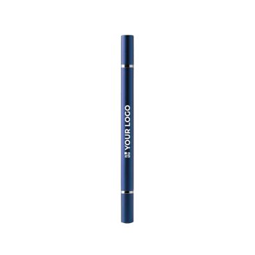 Penna 2 in 1 con finitura metallizzata, matita infinita e inchiostro blu