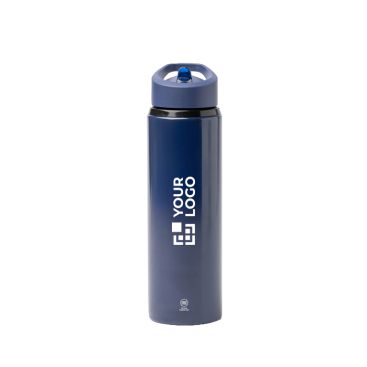 Borraccia antigoccia in acciaio inox riciclato con manico e cannuccia 700ml