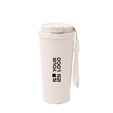 Bicchiere termico in acciaio inox con coperchio antigoccia 500ml