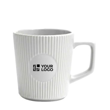 Tazza in ceramica 320 ml con esterno opaco e design scanalato
