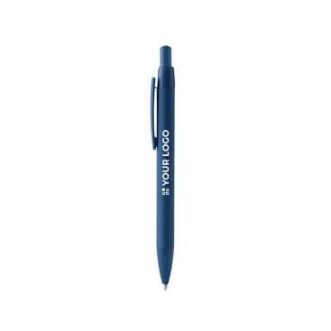 Penna a sfera in alluminio riciclato con ricarica jumbo inchiostro blu