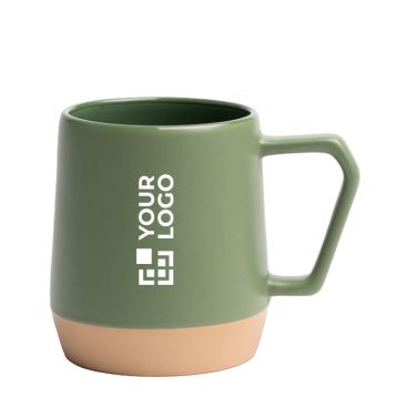 Tazza in ceramica con finitura opaca e manico geometrico 320 ml