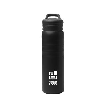 Borraccia termica in acciaio inox riciclato con cannuccia e manico 710ml