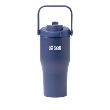 Bottiglia termica in acciaio inox riciclato con apertura a pulsante 550 ml