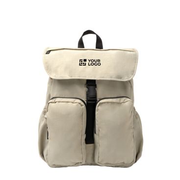Zaino in nylon con scomparto ampio e chiusura a cordino PC 15''