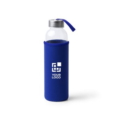 Borraccia in vetro con custodia in neoprene e laccetto 500ml