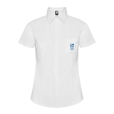 Camicia da lavoro a manica corta in poliestere 130 g/m2 Roly Sofia Camicia da lavoro a manica corta in poliestere 130 g/m2 Roly Sofia