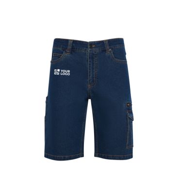 Bermuda in denim di cotone unisex con tasche multiuso 370 g/m² Roly