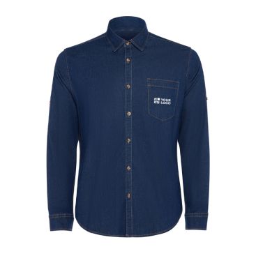 Camicia in denim di cotone con tessuto stretch 210g/m² Roly Direct Lujan