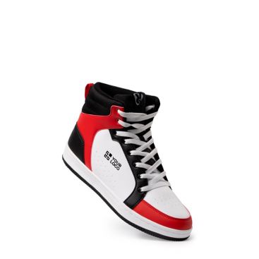 Scarpe casual con linguetta e chiusura a lacci piatti con stampa