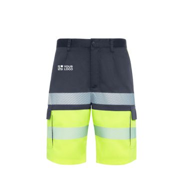Bermuda bicolore multitasche ad alta visibilità unisex 210 g/m2 Roly Lada Bermuda bicolore multitasche ad alta visibilità unisex 210 g/m2 Roly Lada