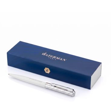 Penna di lusso in acciaio inossidabile con inchiostro blu Waterman