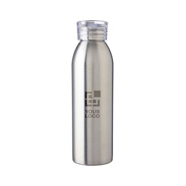 Borraccia in acciaio inox con tappo e cinturino coordinati 650 ml