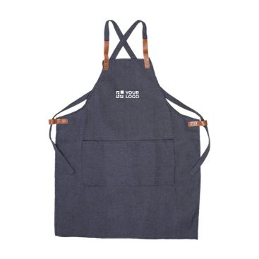 Grembiule in poliestere e cotone con 2 tasche frontali da 280 g/m2