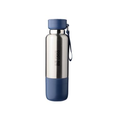 Borraccia acciaio inox con manico da polso e bicchiere alla base 500ml