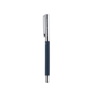 Penna roller in ottone e RPET personalizzabile con inchiostro blu