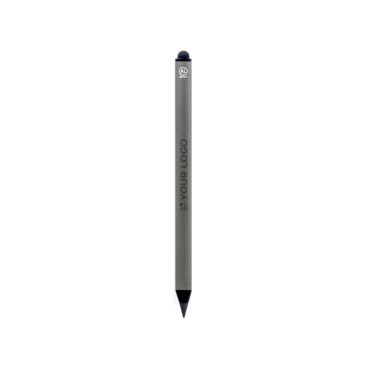 Penna infinita in alluminio 2 in 1 con gommino touch BrandCharger
