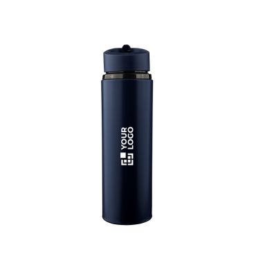 Borraccia in plastica con beccuccio pieghevole e cannuccia interna 500 ml
