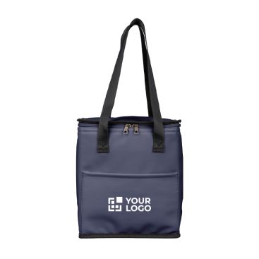 Borsa frigo in similpelle con manici lunghi e tasca frontale 9L