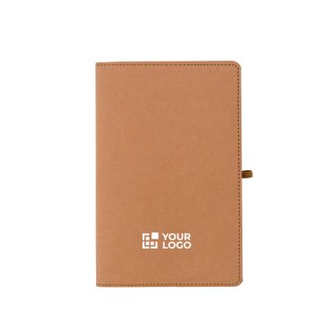 Taccuino A5 con copertina in kraft lavato dal design flessibile e pagine a righe
