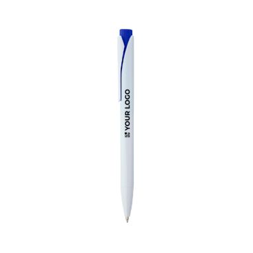 Penna in plastica riciclata con clip e inchiostro blu Dokumental