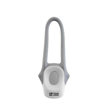 Luce per bicicletta con 2 luci LED cinturino in silicone e batterie