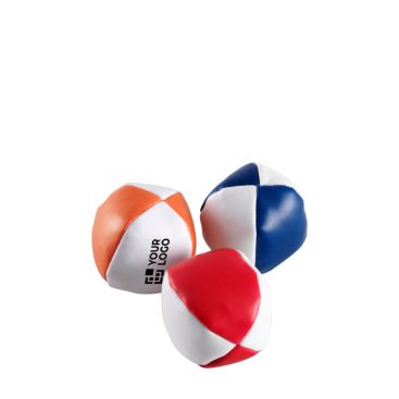 Set di 3 palline da giocoliere in PVC con sacchetto in cotone