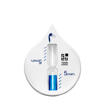 Clessidra da doccia promozionale con ventosa da 5 minuti in plastica