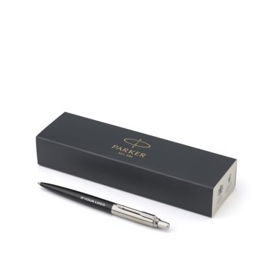 Penna in acciaio inox Parker Jotter Core con inchiostro blu