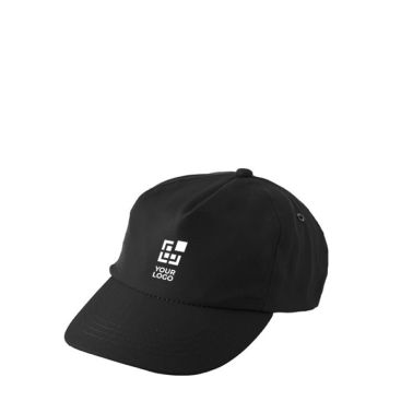 Cappelli promozionali con chiusura regolabile vista area di stampa