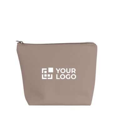 Beauty case in ecopelle personalizzabile con cerniera coordinata