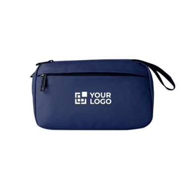 Beauty case in ecopelle morbida con doppia zip