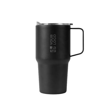 Bicchiere termico in acciaio inox antigoccia con manico 600 ml